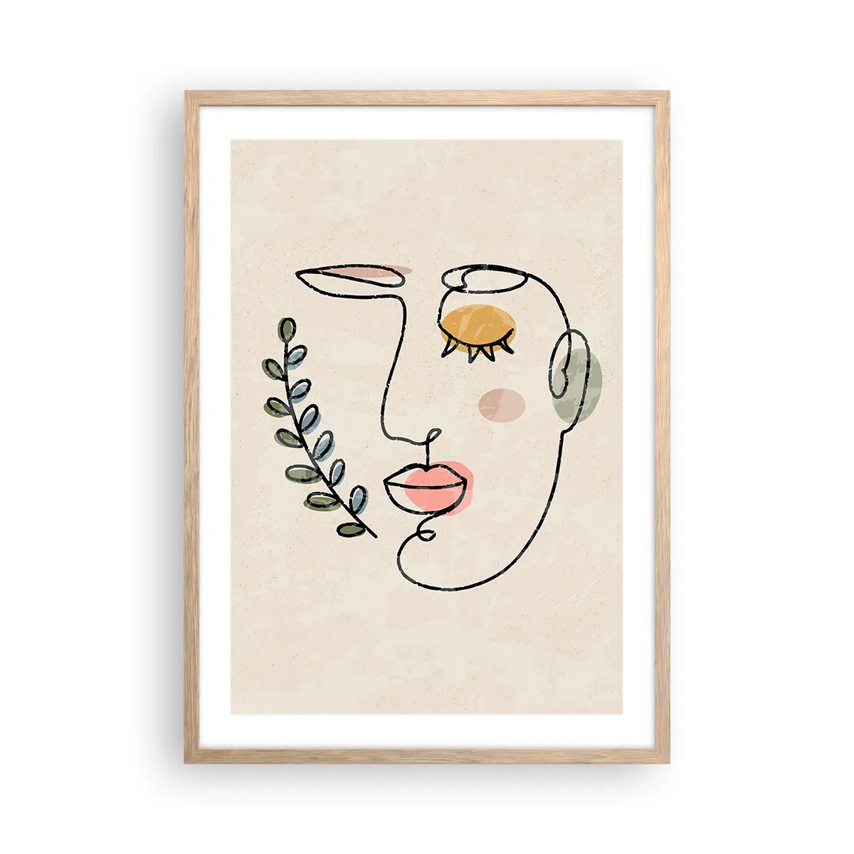 Poster in cornice rovere chiaro - La pace ritrovata - 50x70 cm