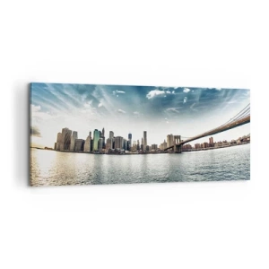 Quadro su tela - Stampe su Tela - L'isola di vetro - 100x40 cm