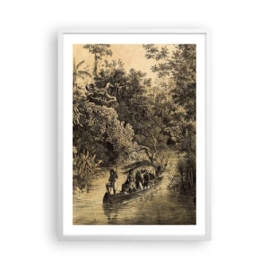 Poster in cornice bianca - Viaggio alla fonte - 50x70 cm