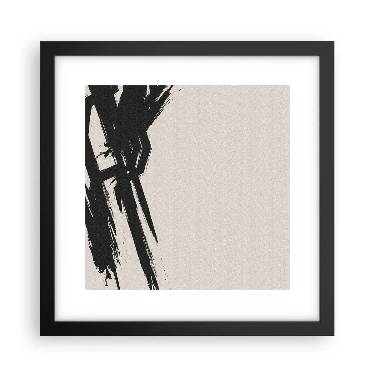 Poster in cornice nera - Corsa sfrenata - 30x30 cm
