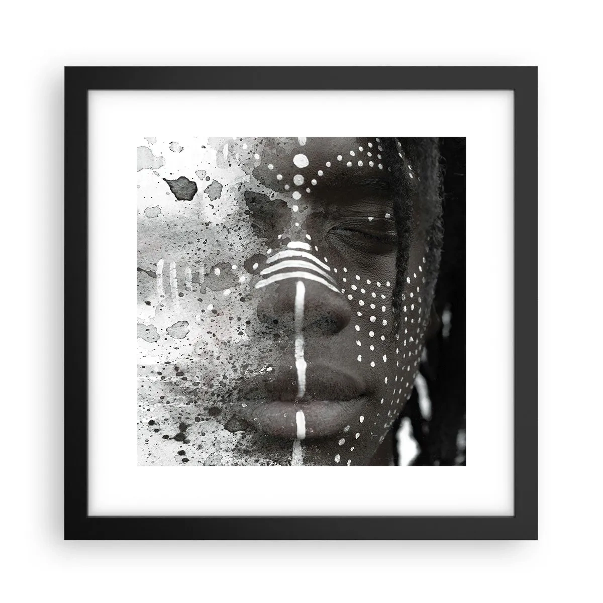 Poster in cornice nera - Scopri lo spirito primordiale - 30x30 cm