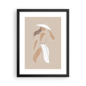 Poster in cornice nera - La moda è un gioco - 30x40 cm