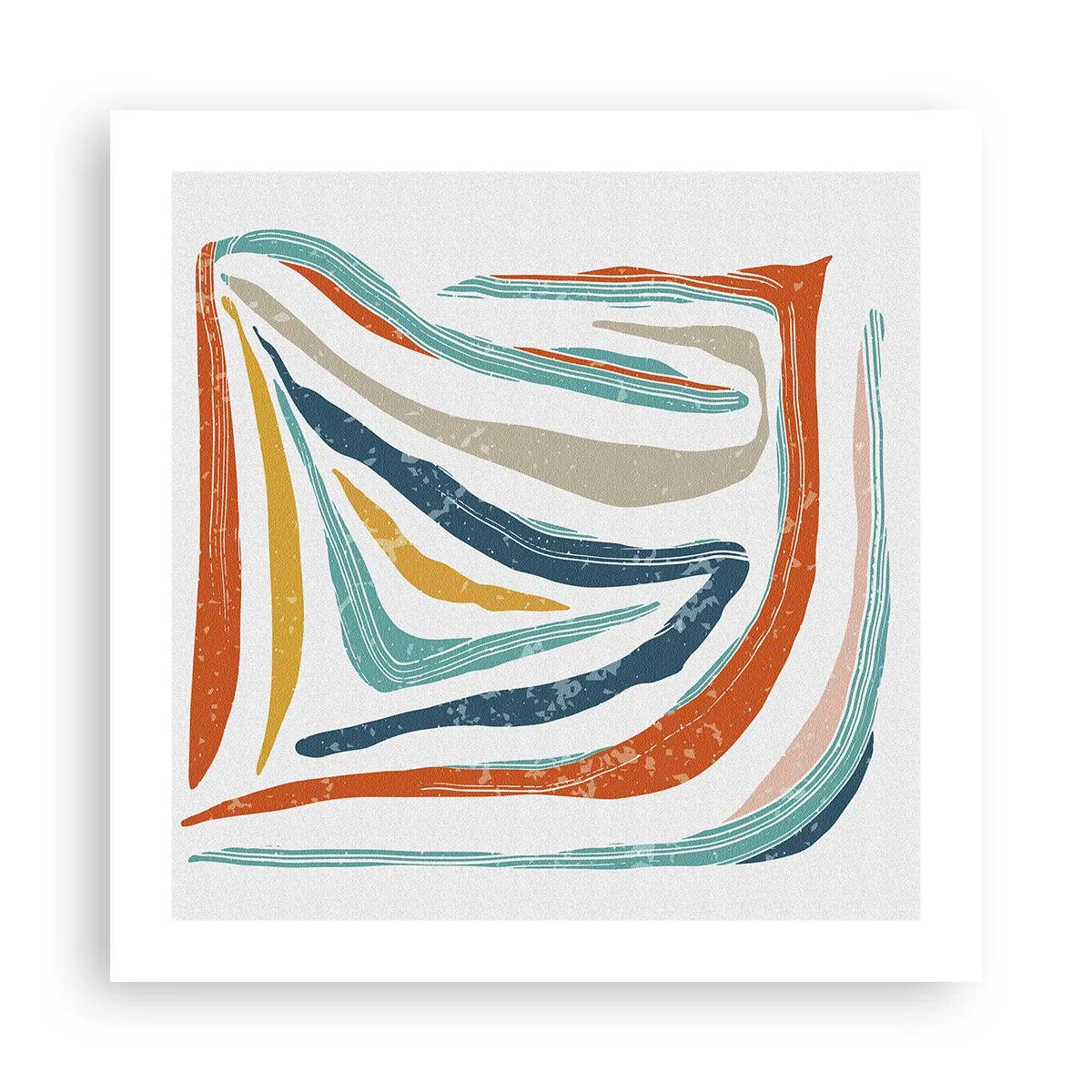 Poster - Astrazione piacevolmente sorridente - 50x50 cm