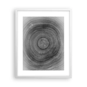 Poster in cornice bianca - I segni del tempo - 40x50 cm