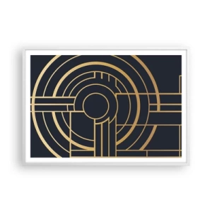 Poster in cornice bianca - Il giro delle cose - 100x70 cm