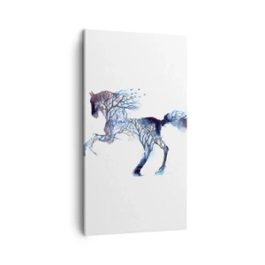 Quadro su tela - Stampe su Tela - Come se il bosco si muovesse - 45x80 cm