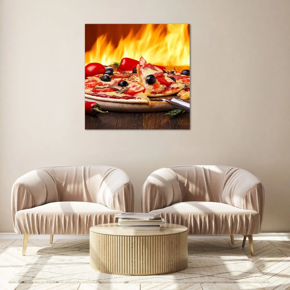 Quadro su vetro - From Italy with love - 30x30 cm