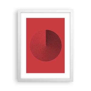 Poster in cornice bianca - Movimento circolare - 30x40 cm