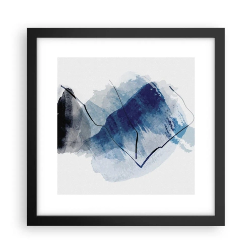 Poster in cornice nera - Monte di ghiaccio - 30x30 cm