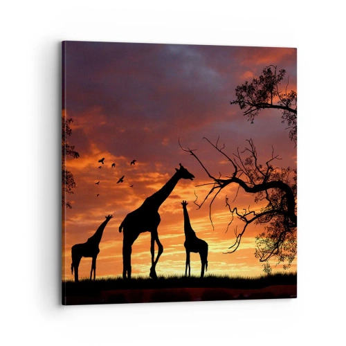 Quadro su tela - Stampe su Tela - Piccola cena tra amici - 70x70 cm