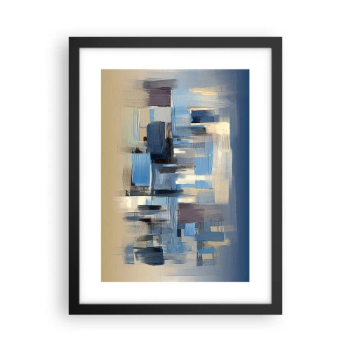 Poster in cornice nera - Struttura blu - 30x40 cm