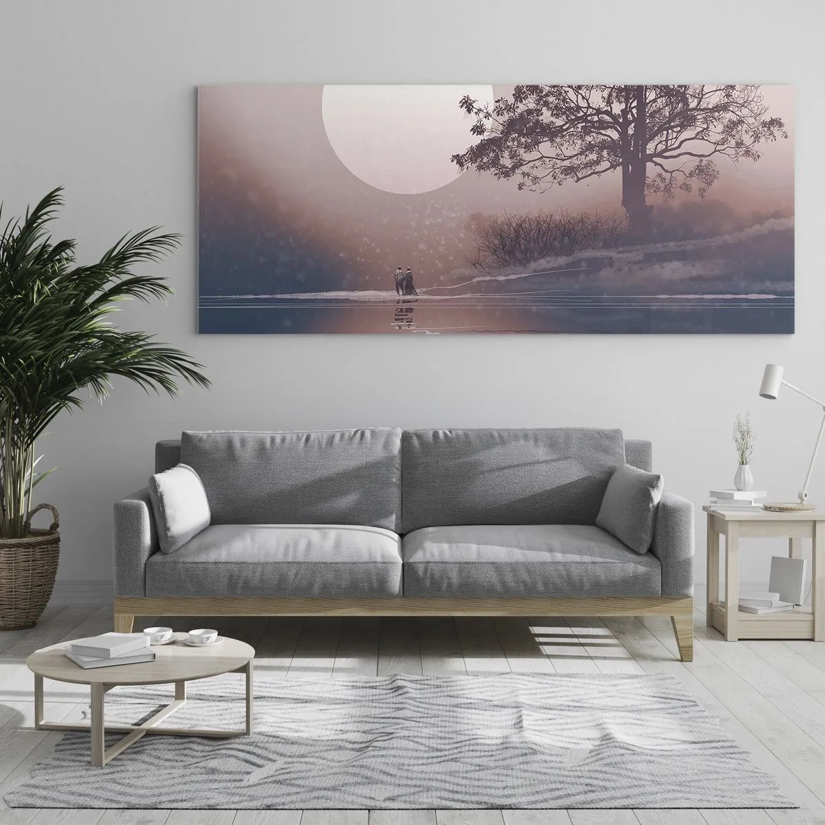 Quadro su vetro - Meraviglie della notte - 100x40 cm