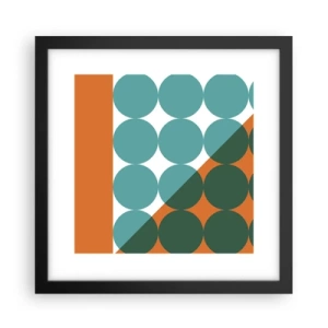 Poster in cornice nera - In alto obliquo - 30x30 cm