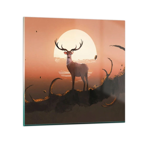 Quadro su vetro - Questa notte è diversa dalle altre - 30x30 cm