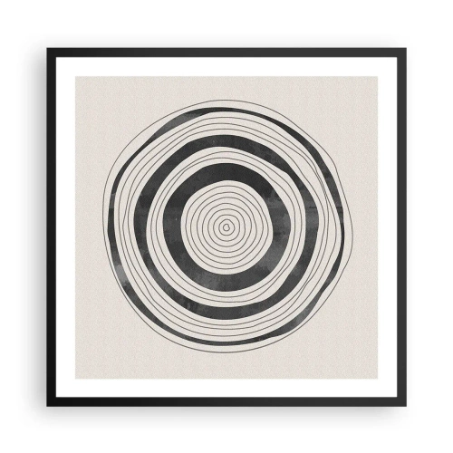 Poster in cornice nera - Conta ciò che sta in mezzo - 60x60 cm