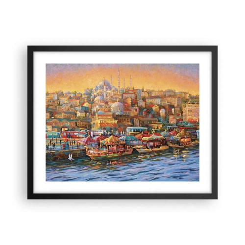 Poster in cornice nera - Racconto da Istanbul - 50x40 cm