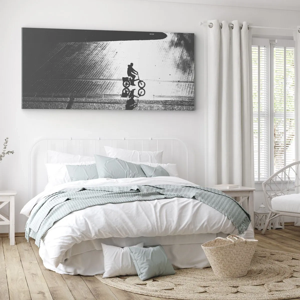 Quadro su tela - Stampe su Tela - Avanti, attraverso la città - 90x30 cm