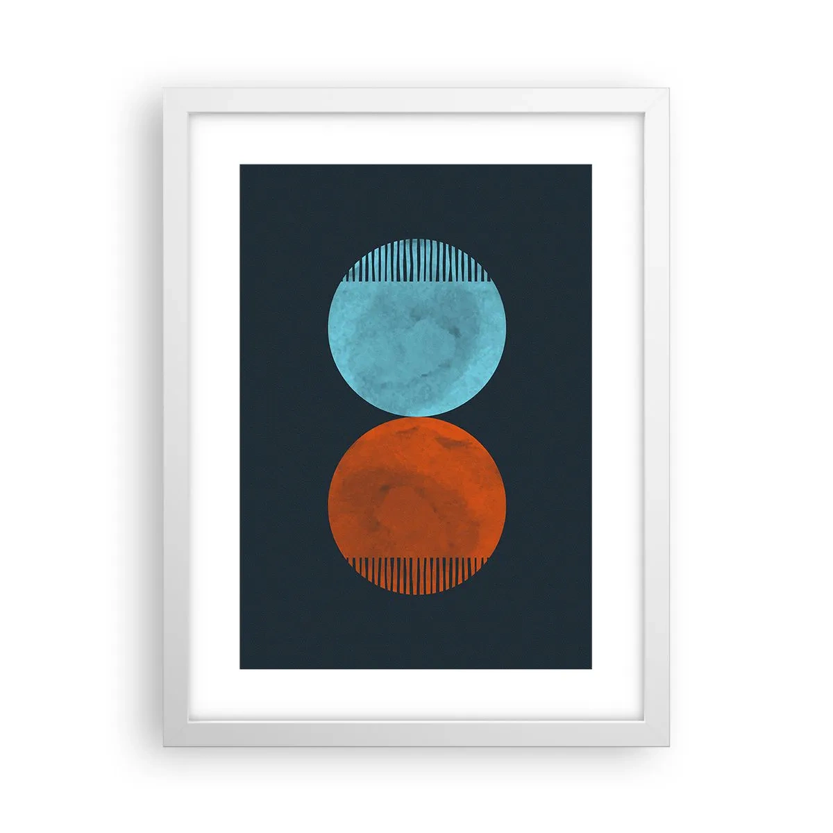 Poster in cornice bianca - Solo geometria? - 30x40 cm