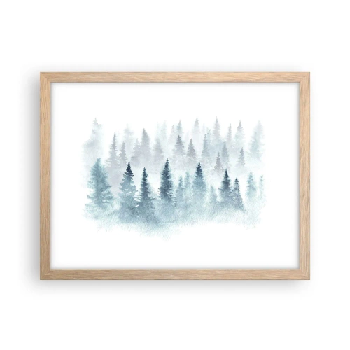 Poster in cornice rovere chiaro - Avvolti nella nebbia - 40x30 cm