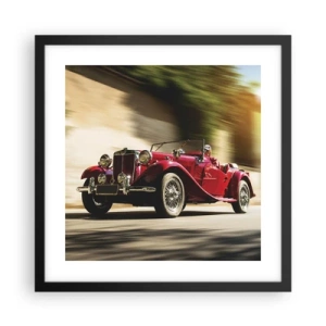 Poster in cornice nera - Più bella della Nike di Samotracia - 40x40 cm