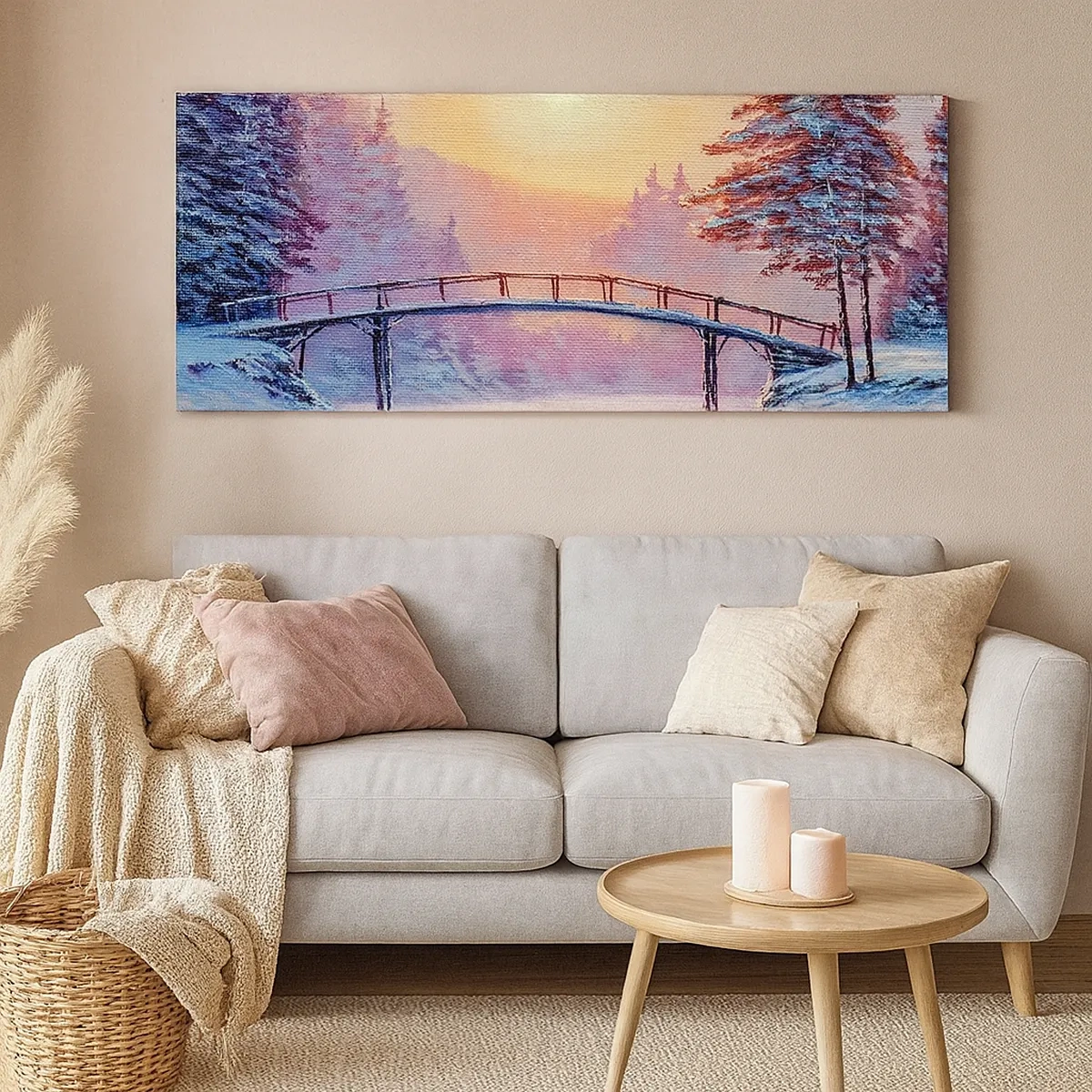 Quadro su tela - Stampe su Tela - Quattro stagioni: inverno - 30x30 cm