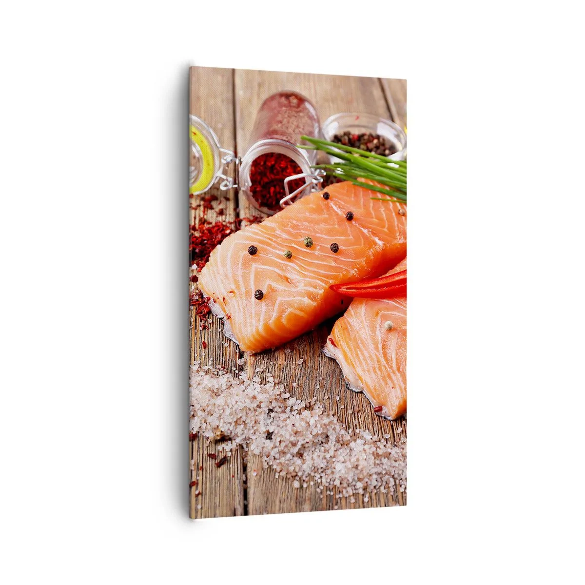 Quadro su tela - Stampe su Tela - Avventura norvegese in cucina - 65x120 cm