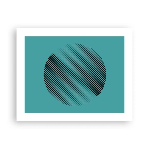 Poster - Cerchio: variazione geometrica - 50x40 cm