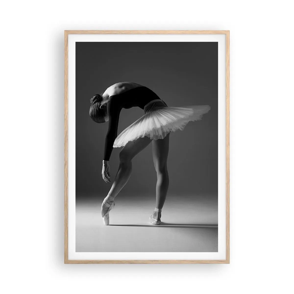 Poster in cornice rovere chiaro - Bella ballerina - 70x100 cm