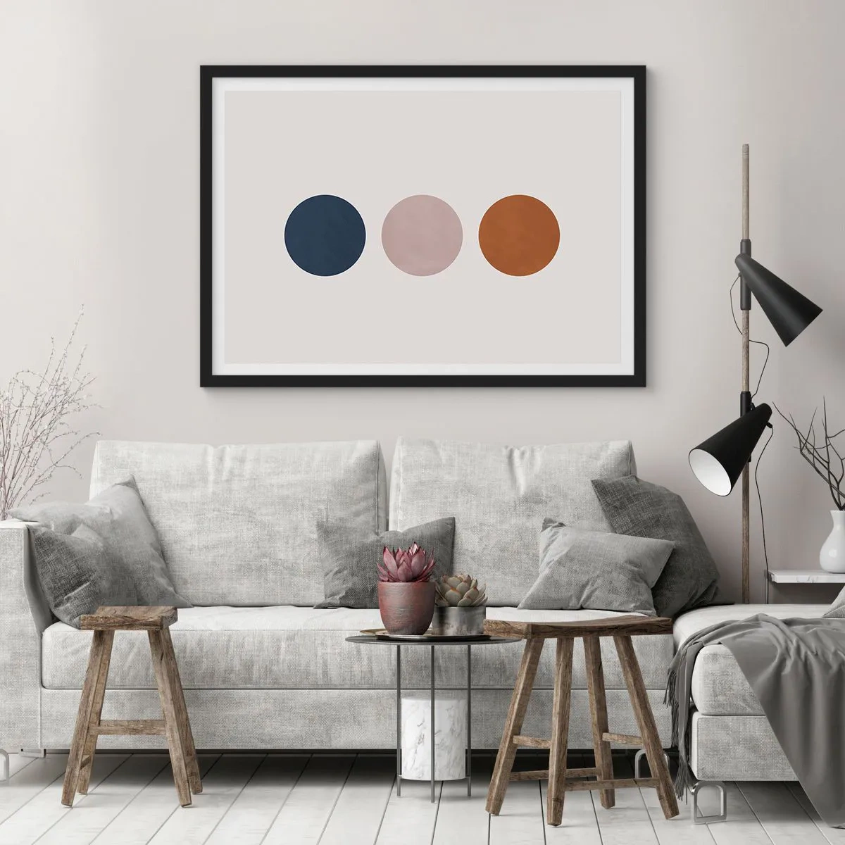 Poster in cornice nera - Simbolo di perfezione - 50x40 cm