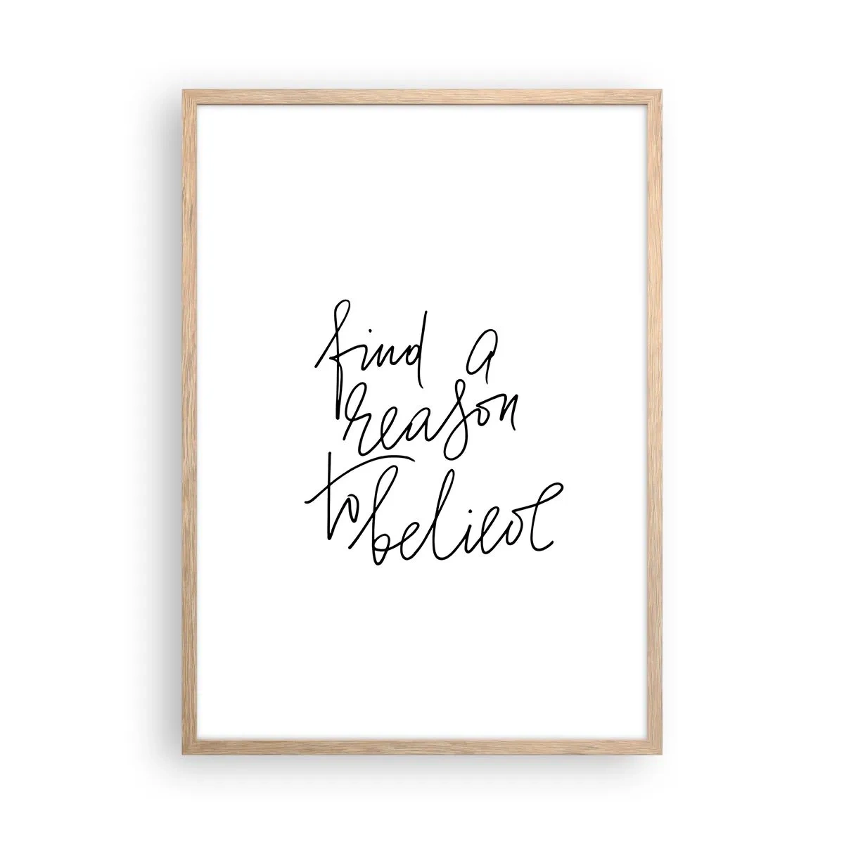 Poster in cornice rovere chiaro - è possibile - 50x70 cm