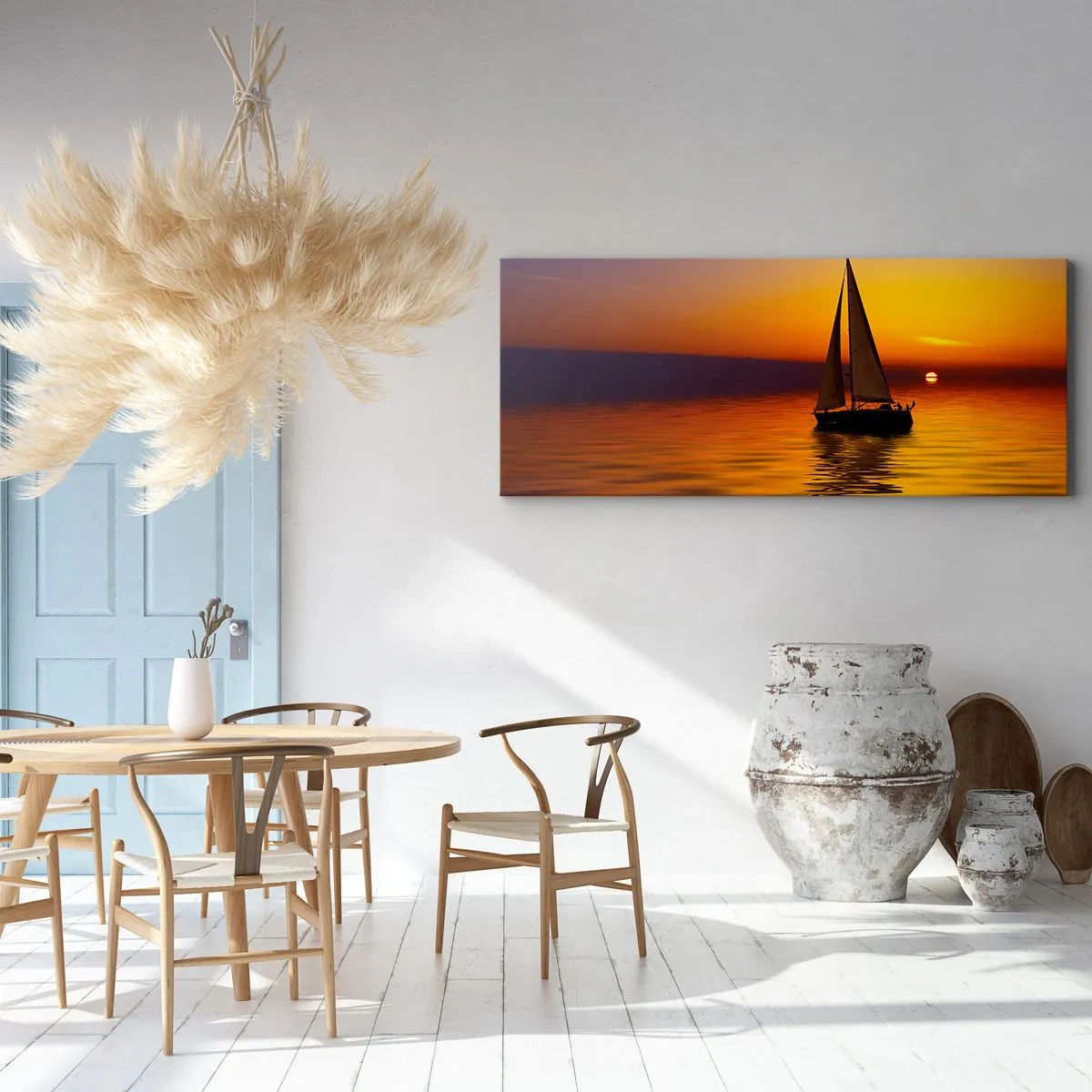 Quadro su tela - Stampe su Tela - Che silenzio al tramonto... - 100x40 cm