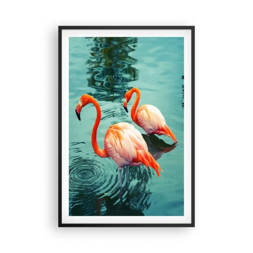 Poster in cornice nera - Adesso siamo di moda - 61x91 cm