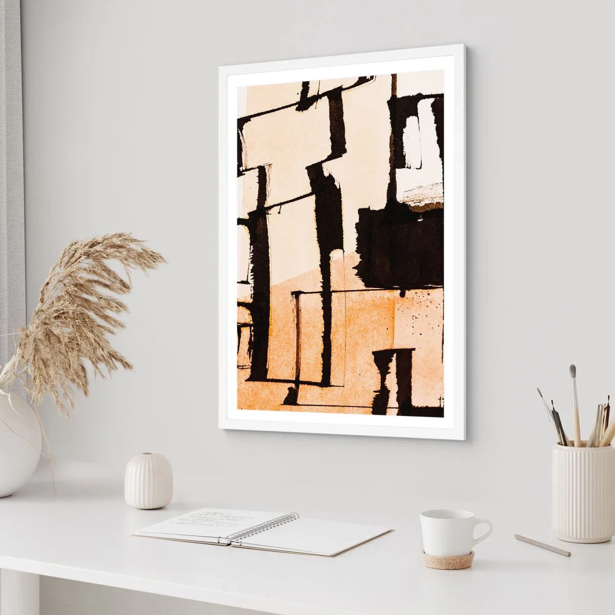 Poster in cornice bianca - Comunque in ordine - 70x100 cm