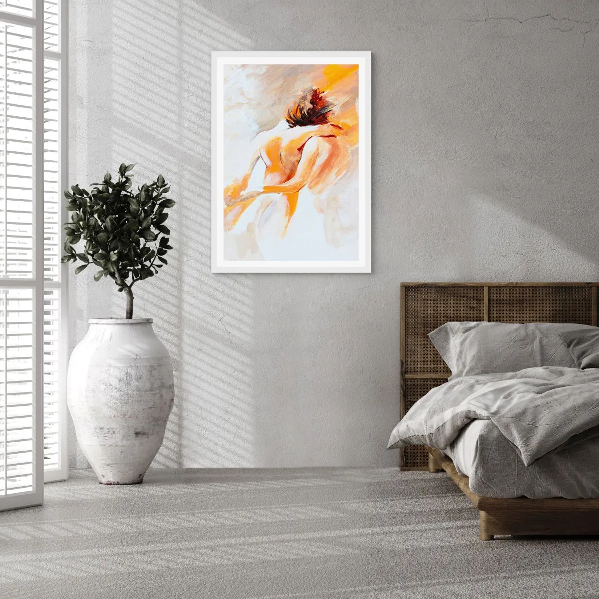 Poster in cornice bianca - Nel cielo dell'intimità - 70x100 cm