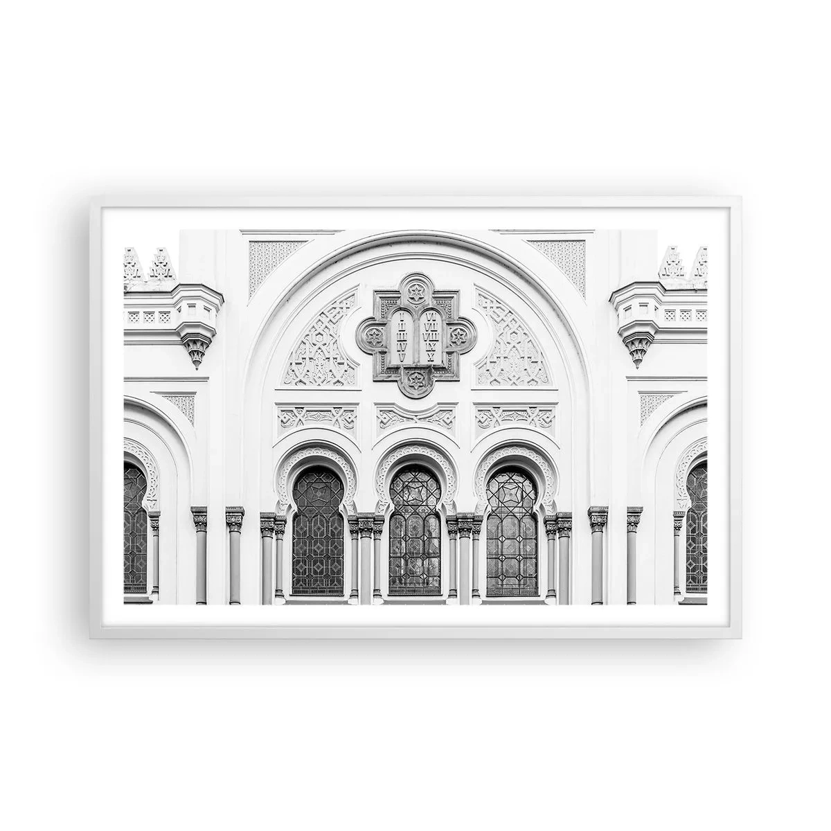 Poster in cornice bianca - Al confine delle culture - 91x61 cm
