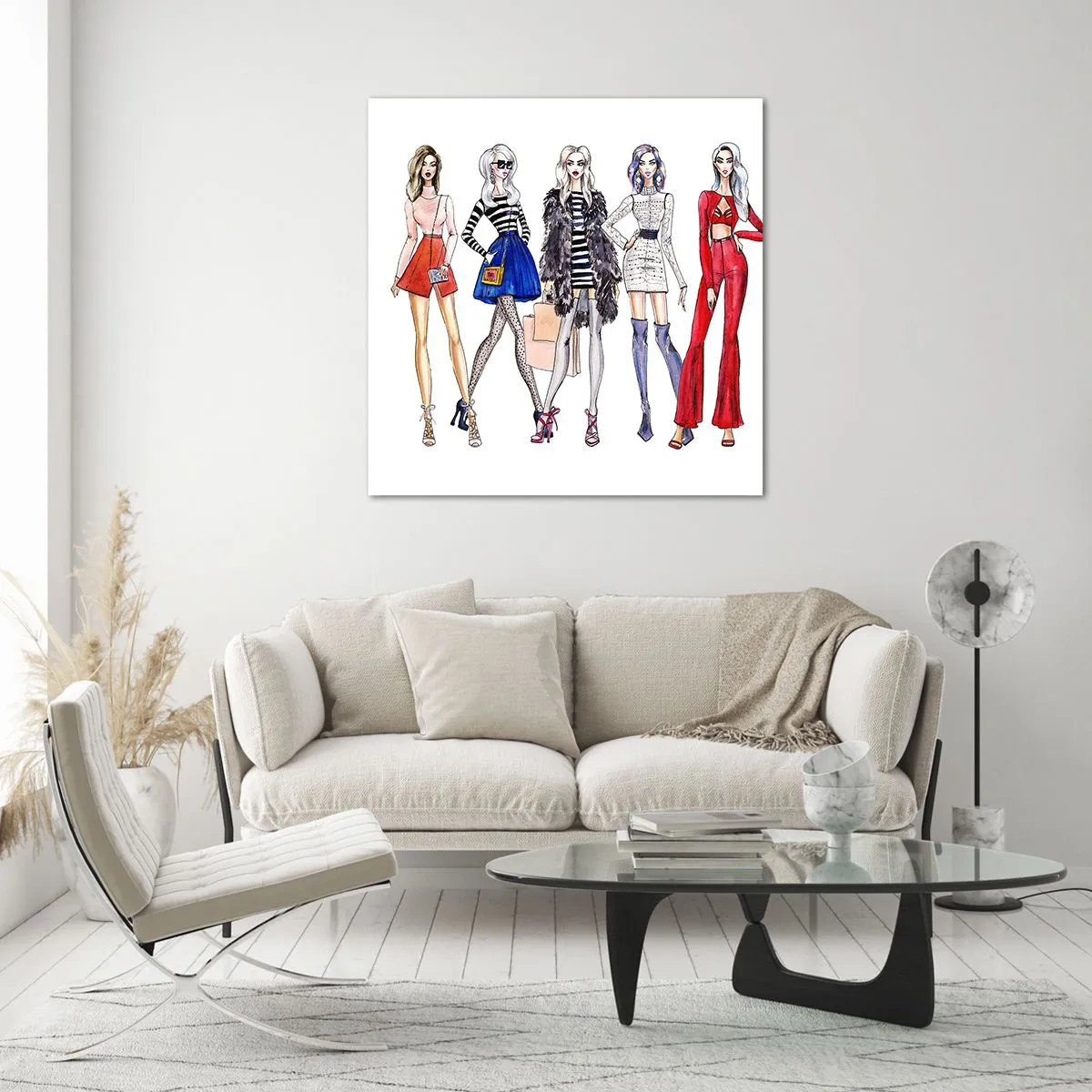 Quadro su vetro - Every week Fashion Week - 70x70 cm