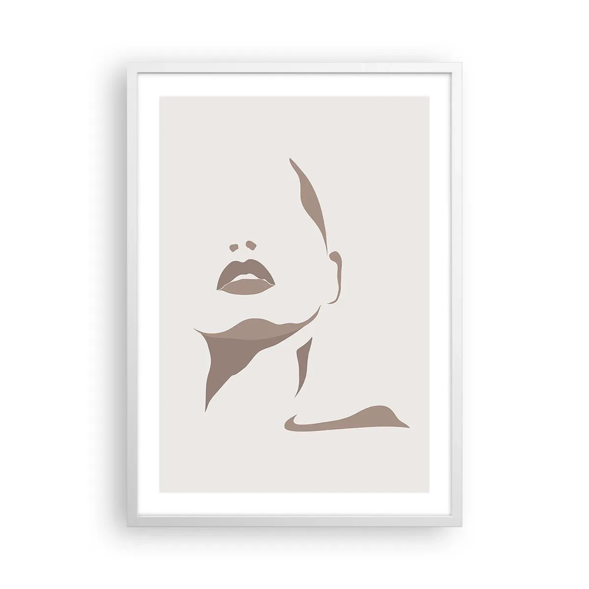 Poster in cornice bianca - Fatta di luce e ombra - 50x70 cm