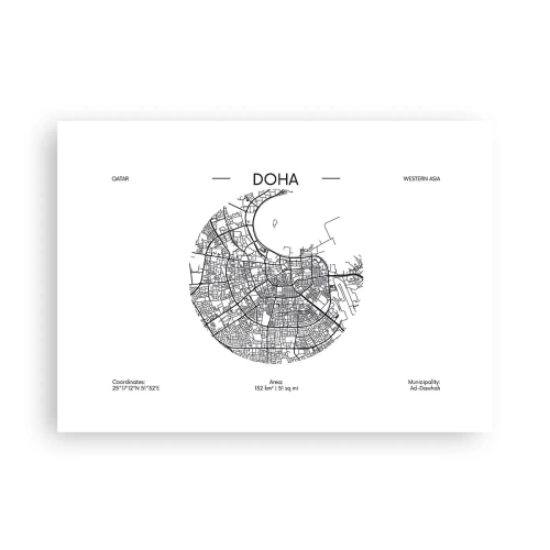 Poster - Anatomia di Doha - 70x50 cm