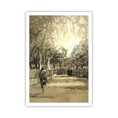 Poster - Attimo fermato con la penna - 70x100 cm