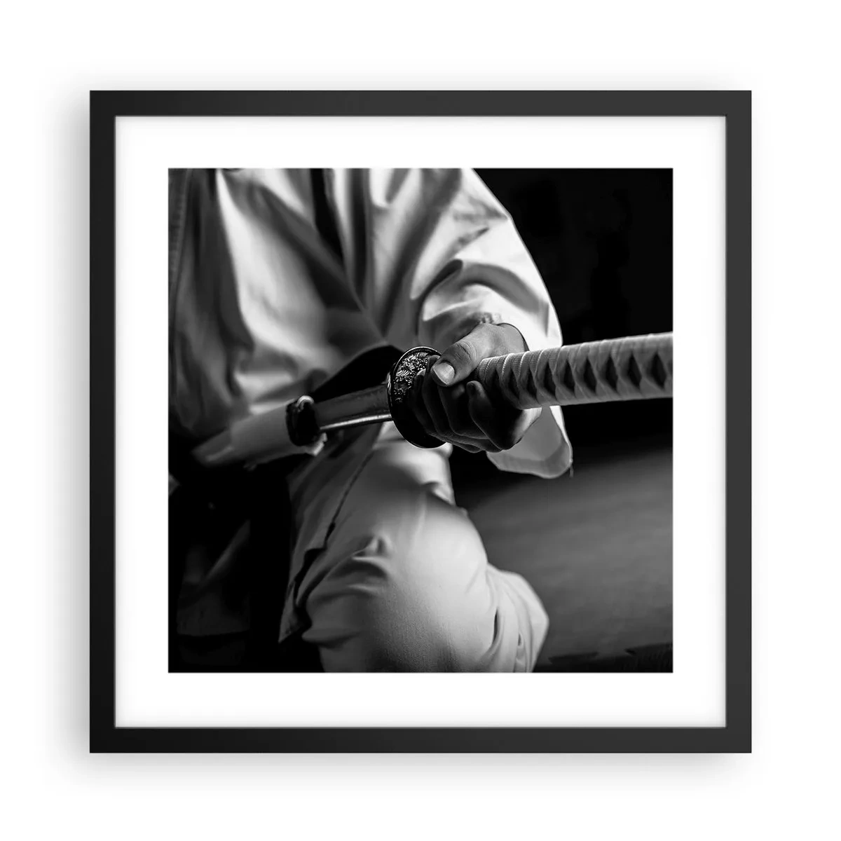 Poster in cornice nera - L'anima del guerriero - 40x40 cm