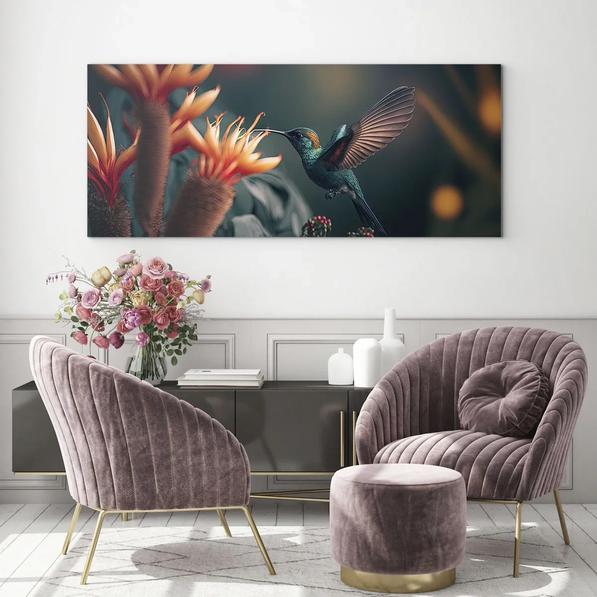 Quadro su vetro - Una vita davvero a colori - 100x40 cm