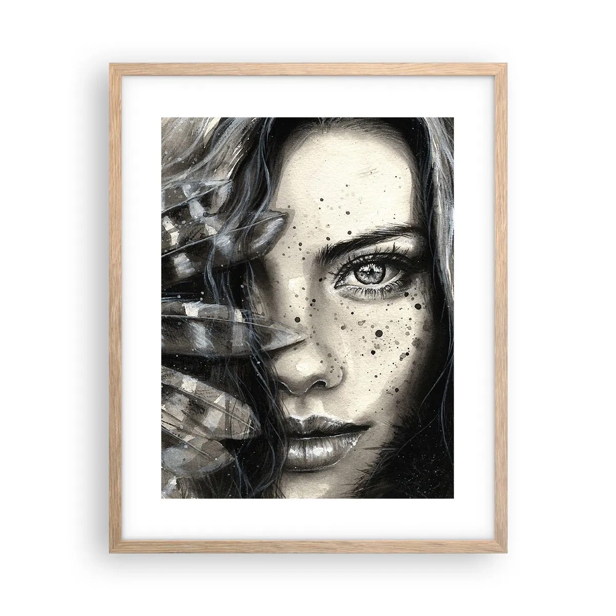 Poster in cornice rovere chiaro - Bellezza selvaggia - 40x50 cm