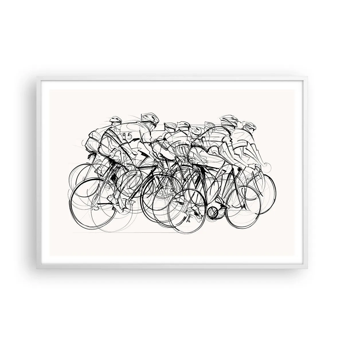 Poster in cornice bianca - Insieme - 100x70 cm