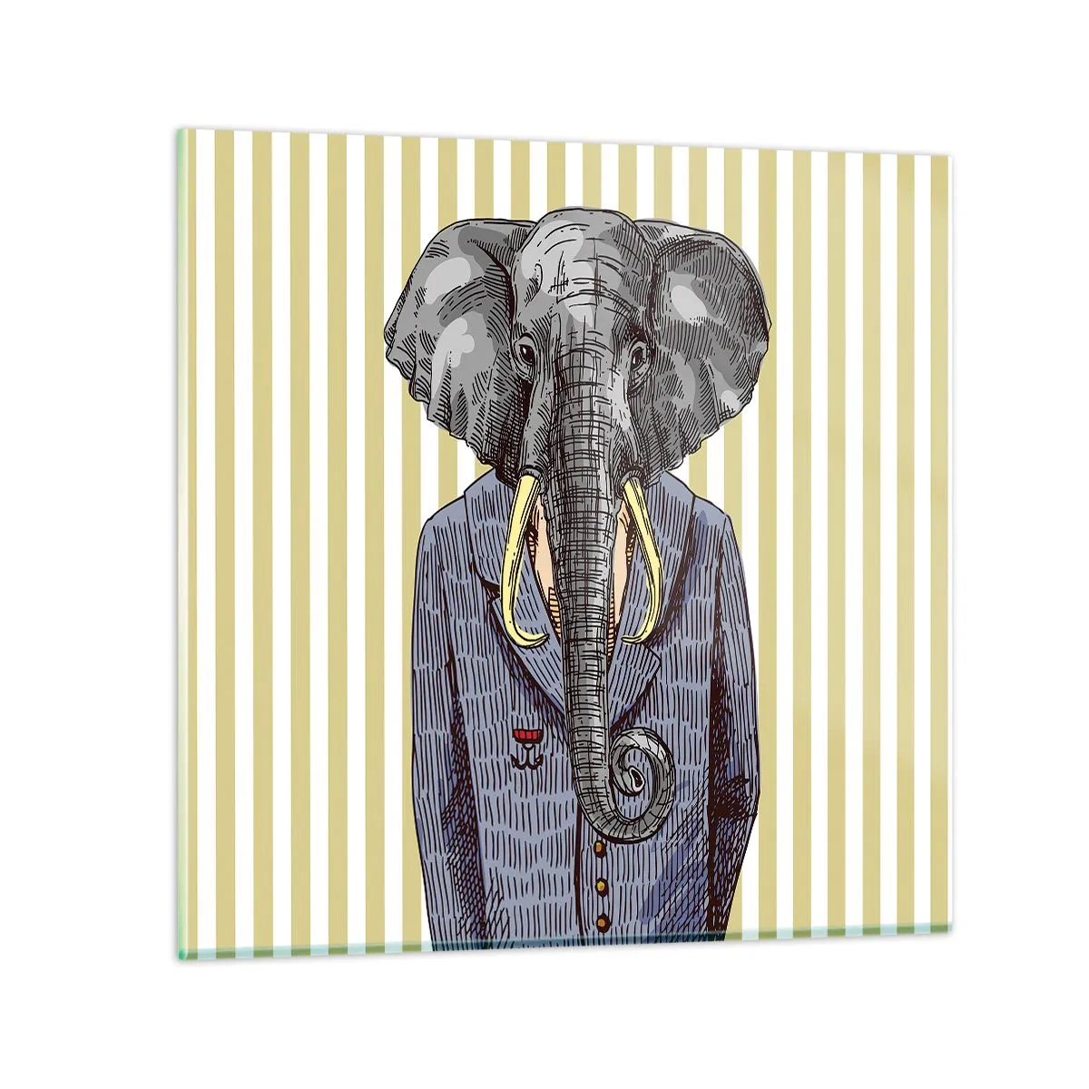 Quadro su vetro - Elegante di natura - 40x40 cm