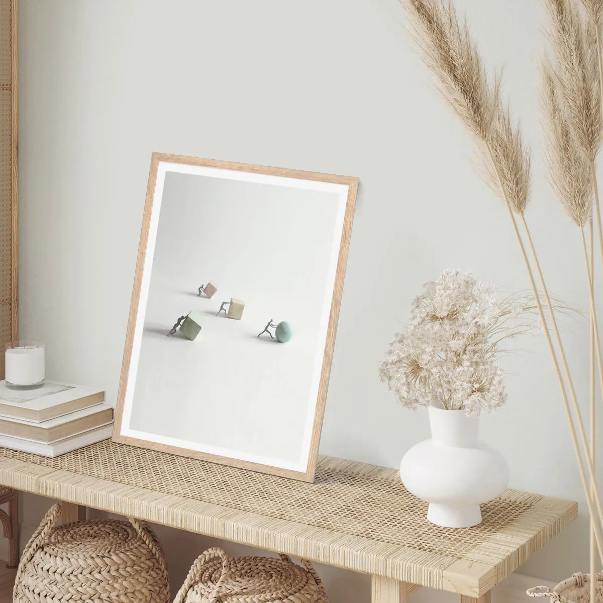 Poster in cornice rovere chiaro - È la vita - 30x40 cm