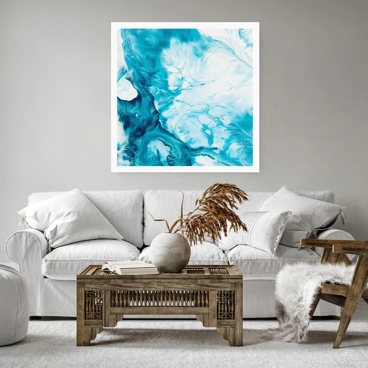 Poster - Concerto di blu - 60x60 cm