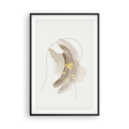 Poster in cornice nera - Incontro nello spazio - 61x91 cm