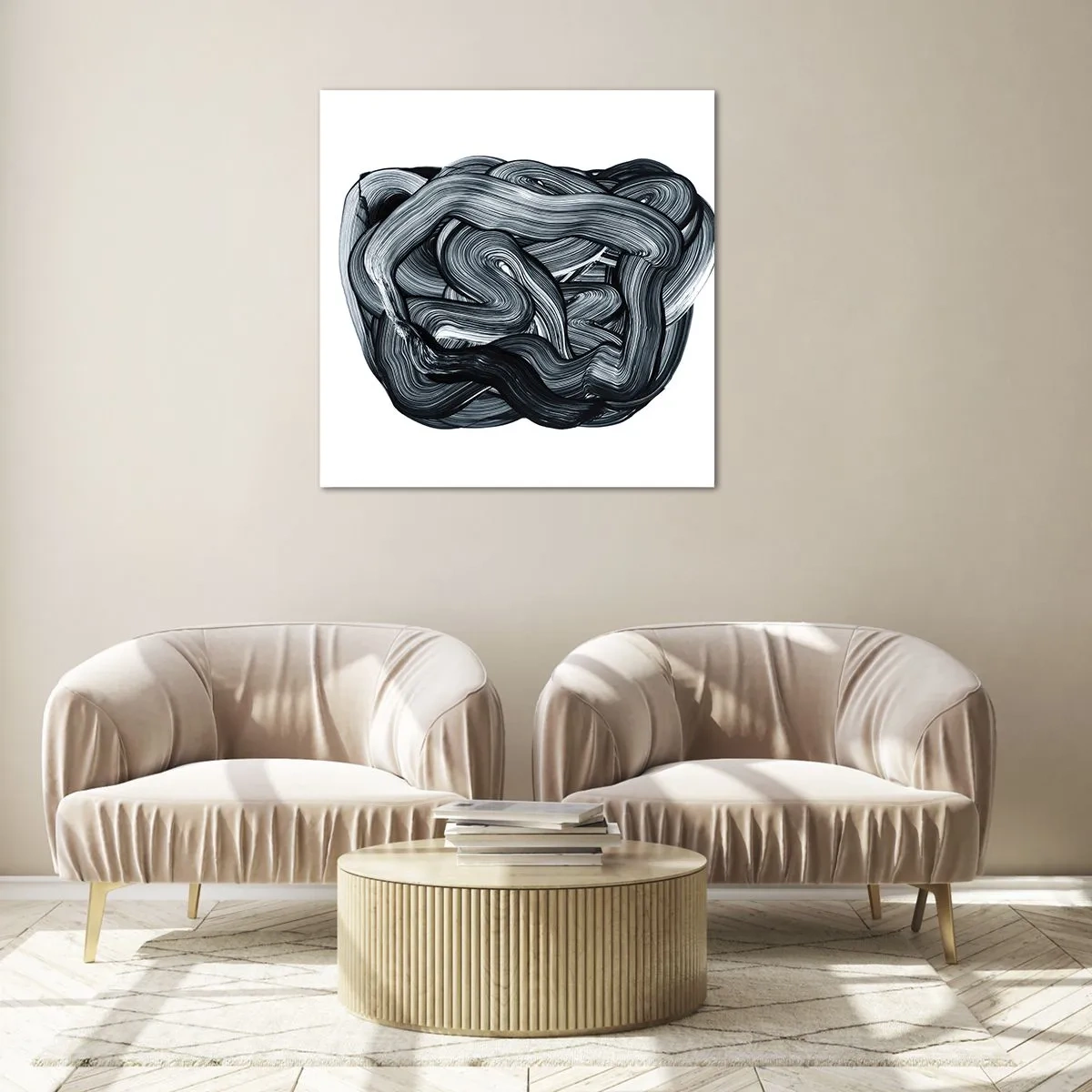 Quadro su vetro - Non è così semplice - 60x60 cm