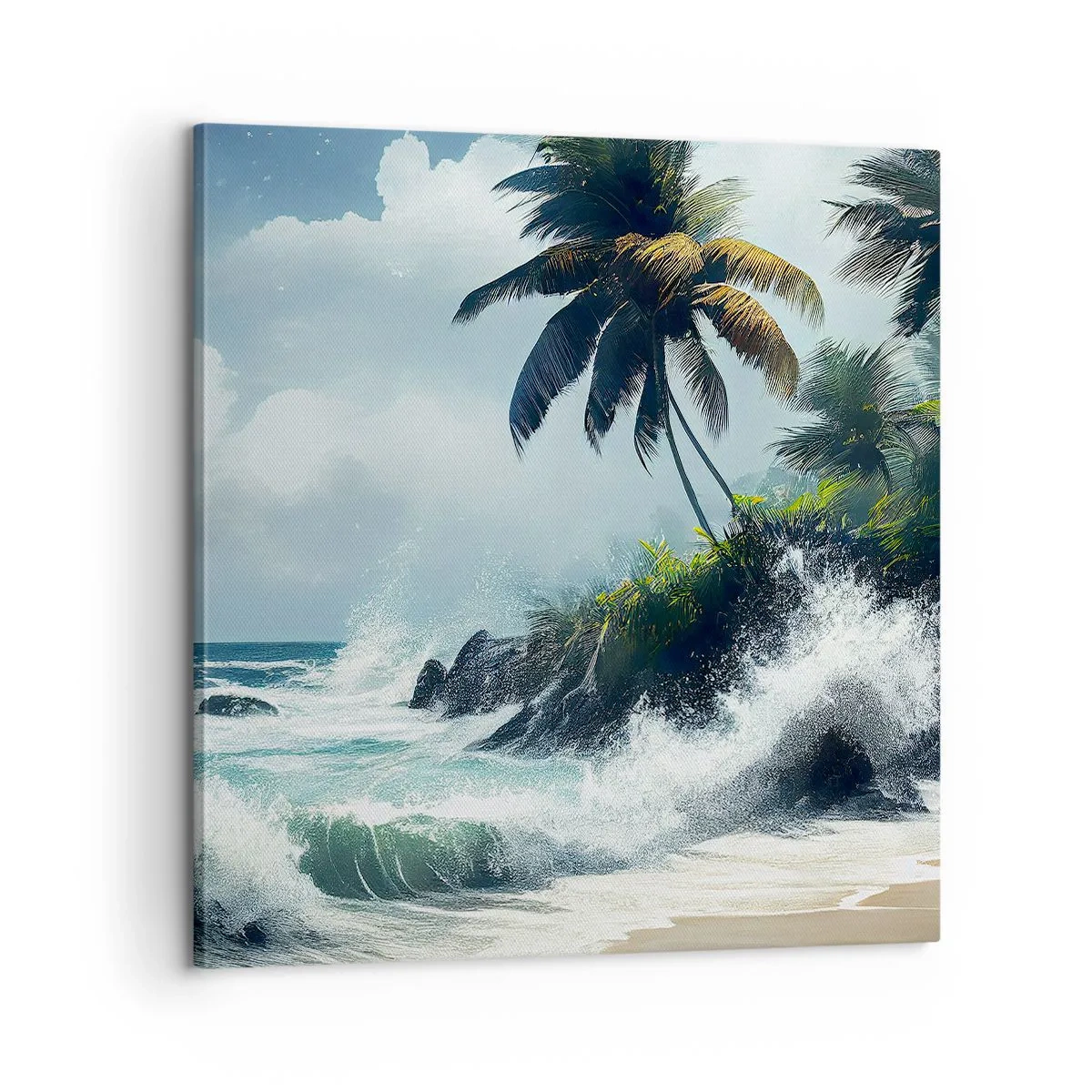 Quadro su tela - Stampe su Tela - Sulla riva tropicale - 60x60 cm
