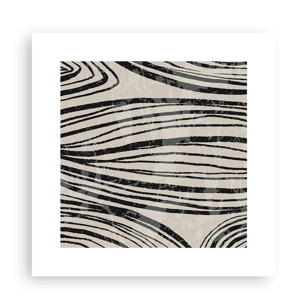 Poster - Una palude di linee - 30x30 cm